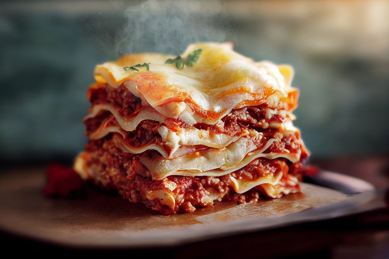 Lasagneà l'italienne. Image de Hansuan Fabregas de Pixabay.